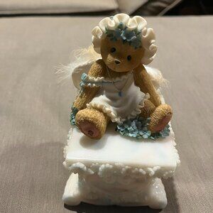 CHERISHED TEDDIES "WILLOW ANGEL ON PEDESTAL"